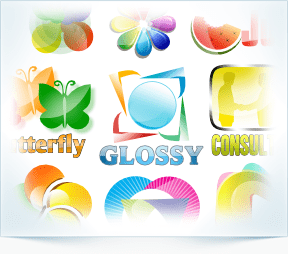Colorful, Glossy Logo Templates