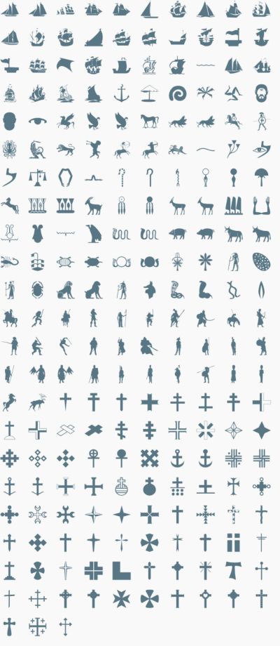 Ancent and Religious vector signs