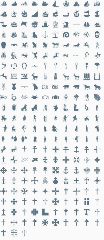 Ancent and Religious vector signs