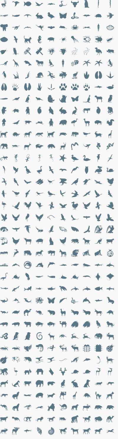 Animal vector icons & signs