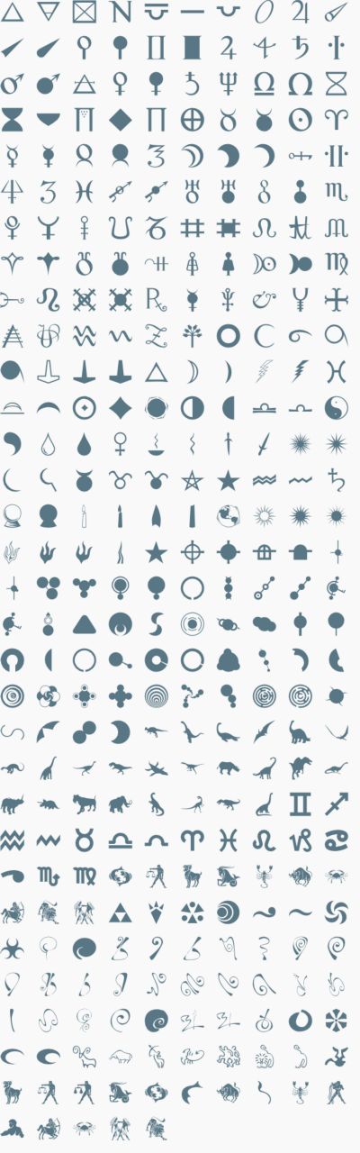 Fantastic and esoteric vector shapes