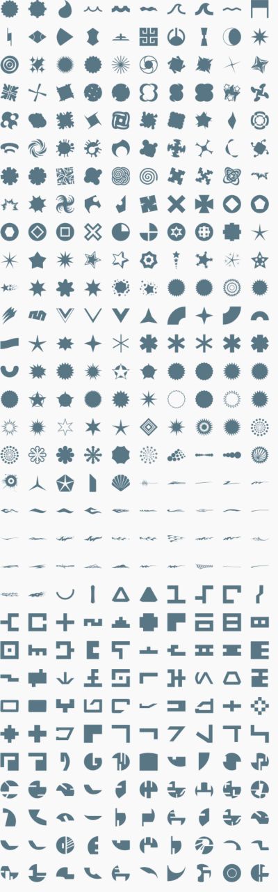 Vector logo shapes 3